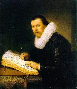 Rembrandt van rijn Portrait of a scholar. oil on canvas